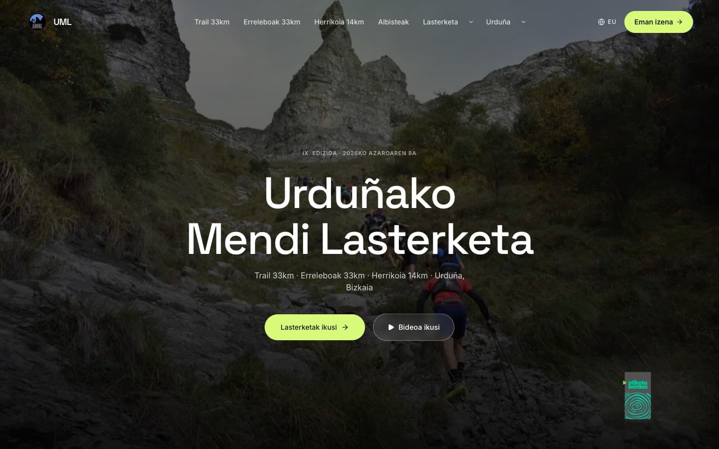 Urduñako Mendi Lasterketa — Vista principal