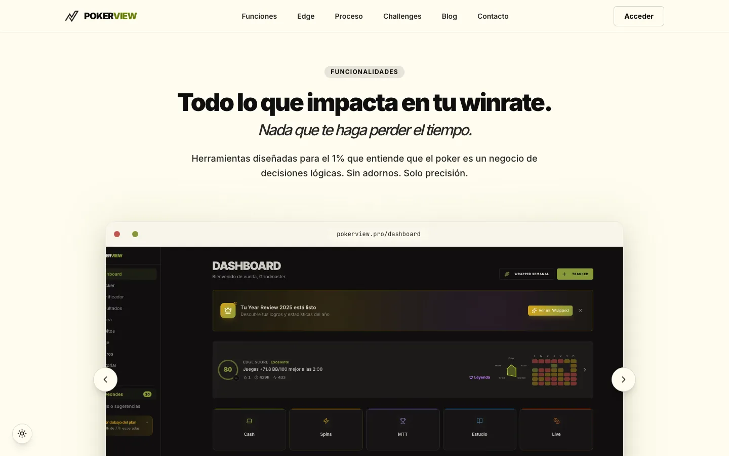 PokerView: funcionalidad representativa del proyecto