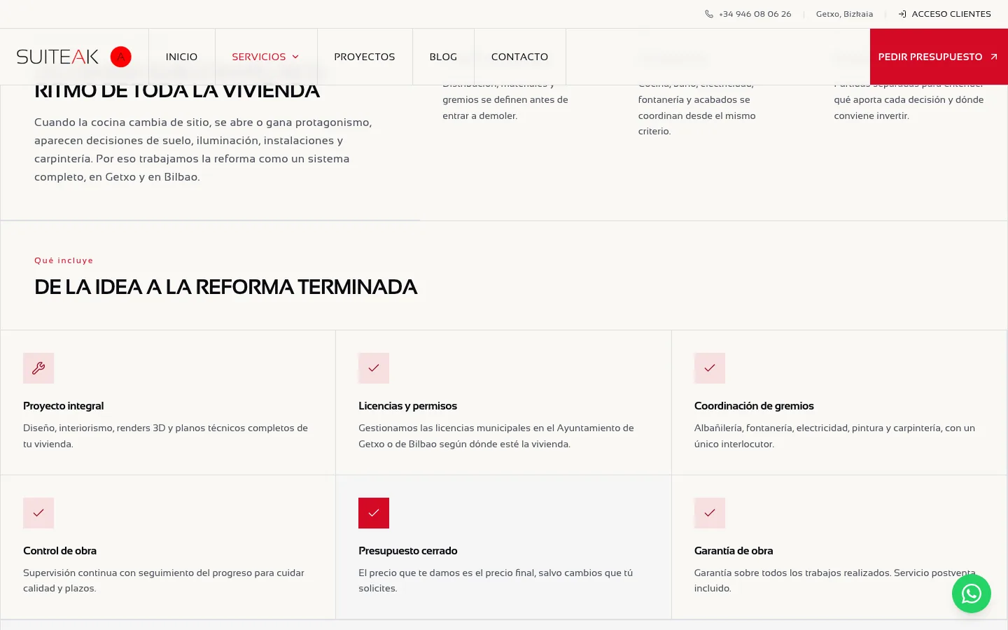 Suiteak: funcionalidad representativa del proyecto